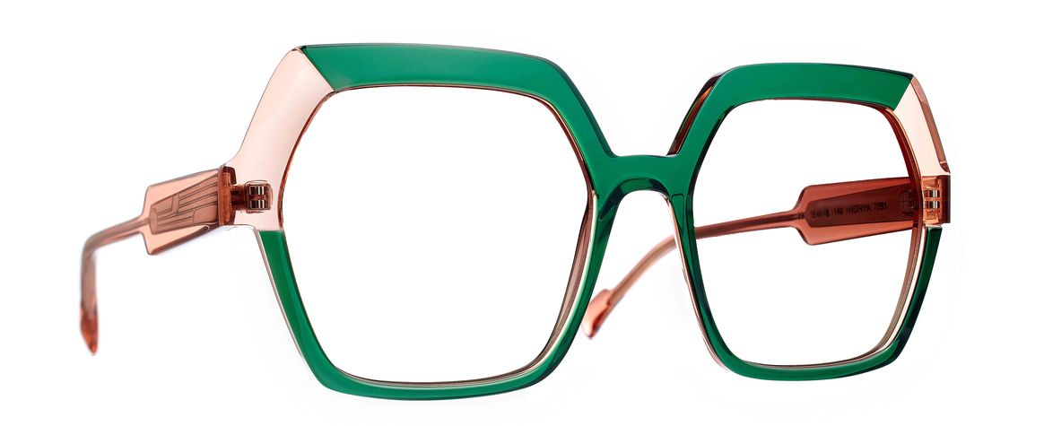 Caroline Abram HORYA - VERT / POURPRE - 783 stainless steel...