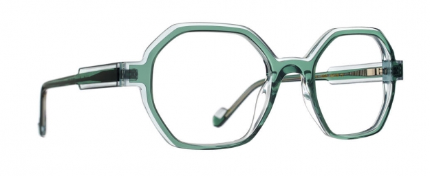 Caroline Abram MINI FLUKY - GREEN SAGE / LIGHT BLUE ACETATE 1081 -...