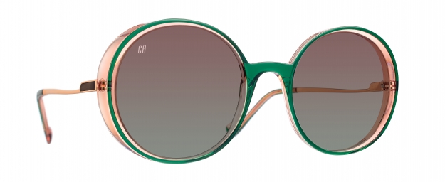 Caroline Abram IRIS SUN - GREEN / PEACH ACETATE/STAINLESS STEEL...